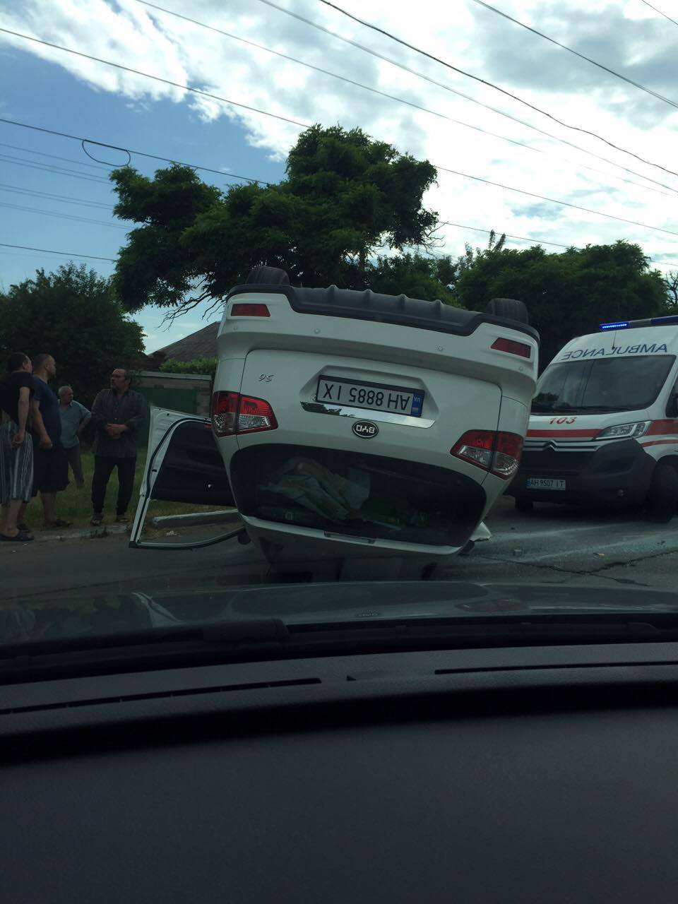 Somersault! - Mariupol, Road accident