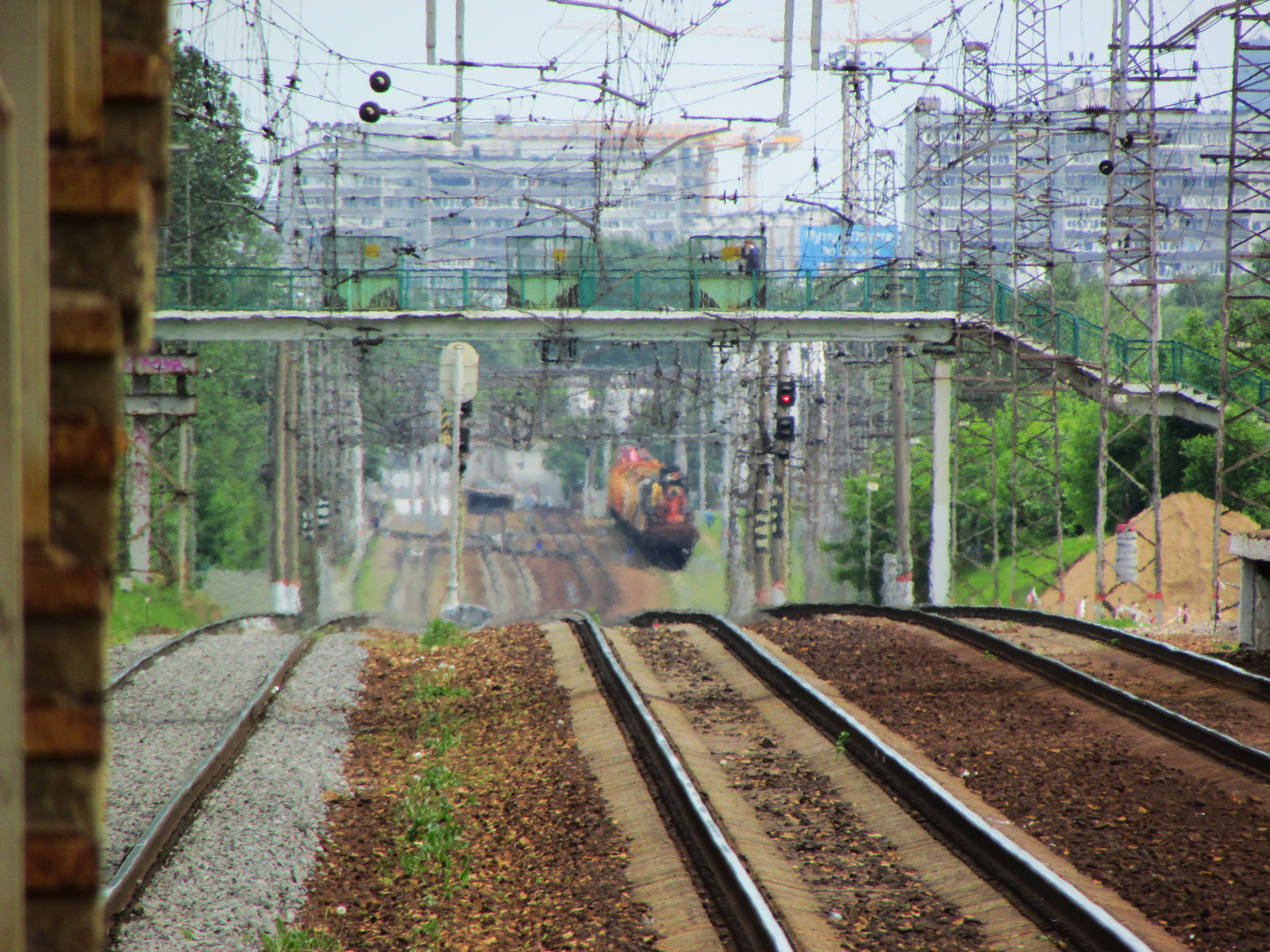 Railway - My, Railway, , Diesel locomotive CHME3, Rails, Longpost, Republic of Belarus