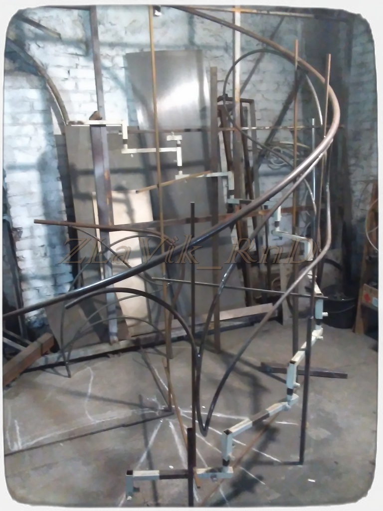 Spiral staircase from start to finish. Everything turned out to be more difficult than we thought. - My, My, Stairs, , Instructions, How is it done, Design, Fencing, Longpost