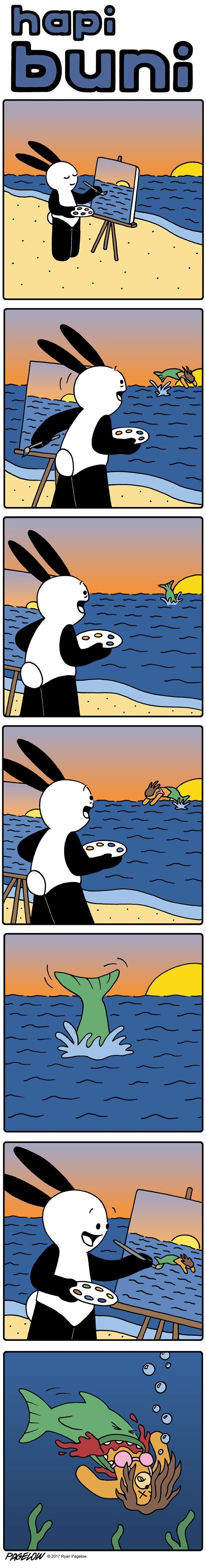 Mermaid. - Buni, Comics, Drawing, Mermaid, Longpost