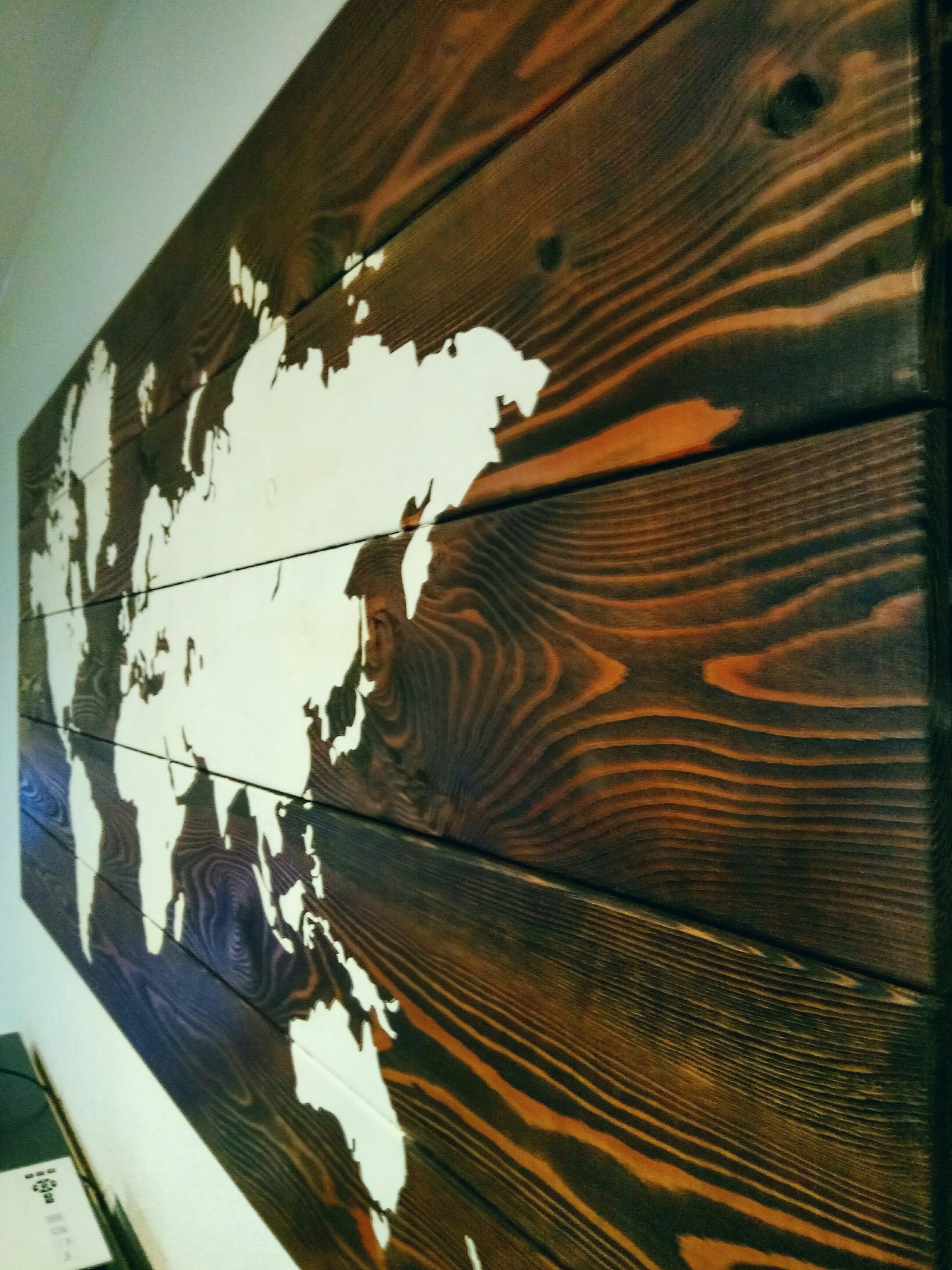 WALL WORLD MAP!!! - My, Decor, Tree, World map, Trend, Longpost