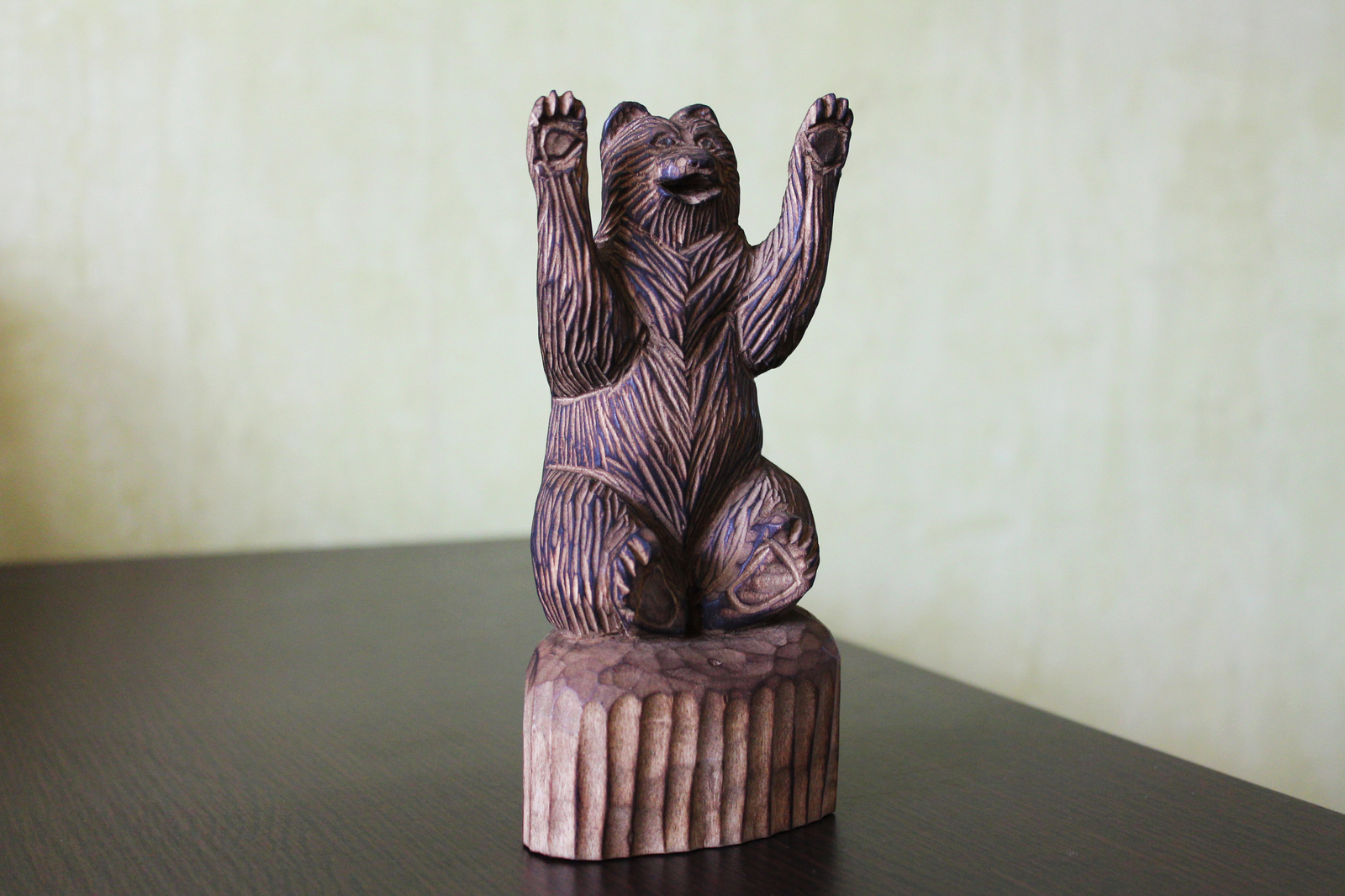 Carved Mishan. - My, The Bears, Michael, Potapych, Wood carving, Handmade, Russian bear