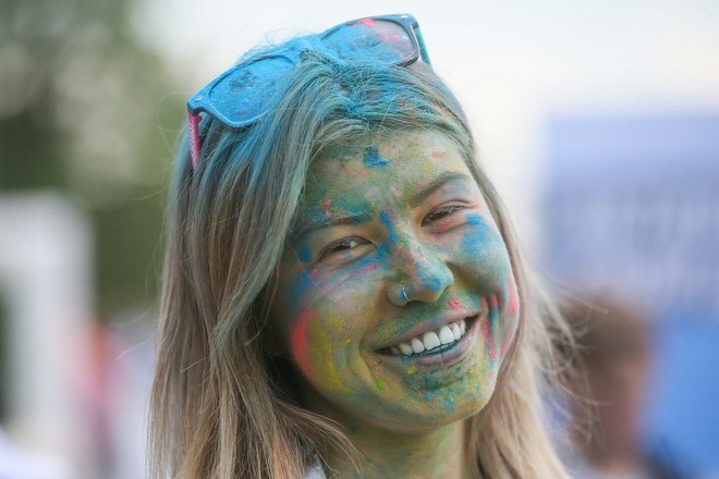 Colorful run. - Color Run, Marathon, Moscow, Luzhniki, , People, Weekend, A selection, Longpost