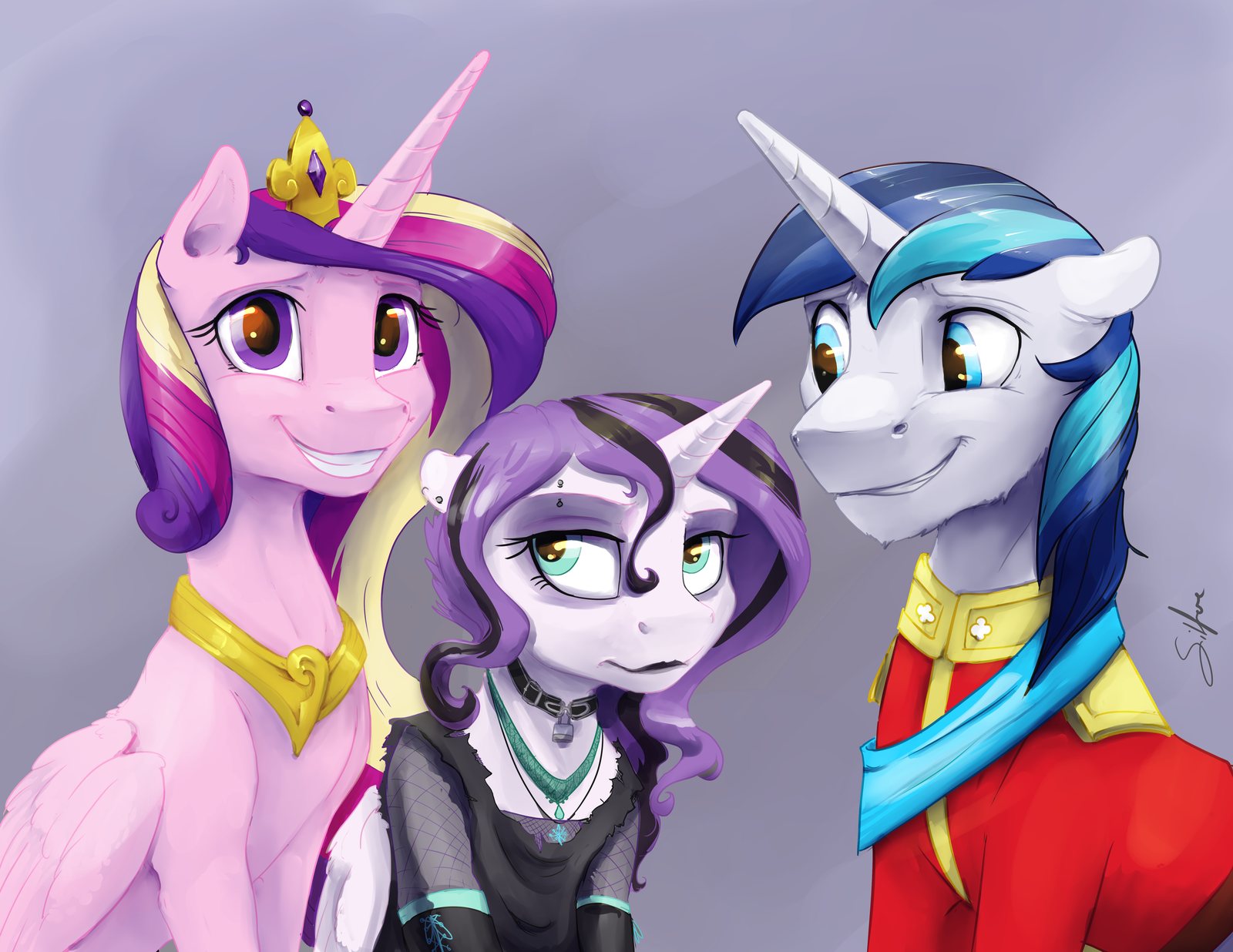 Transitional age. - My little pony, Princess cadance, Shining armor, Flurry heart