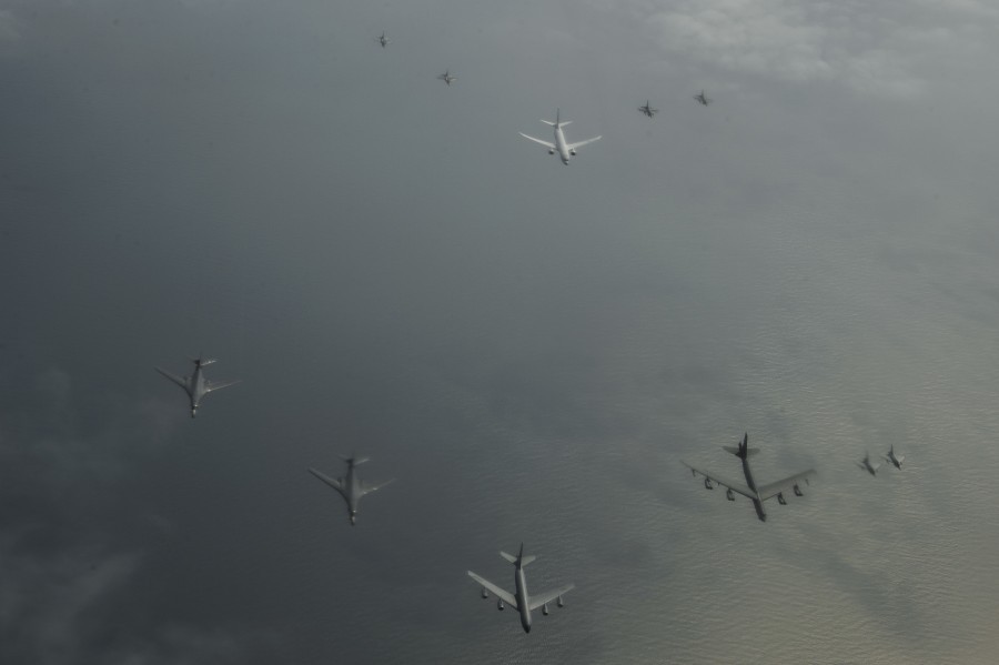 От первого лица - Авиация, Перехват, Су-27, b-1 Lancer, ВВС США, Вкс России, Видео, Длиннопост, ВВС, Вкс