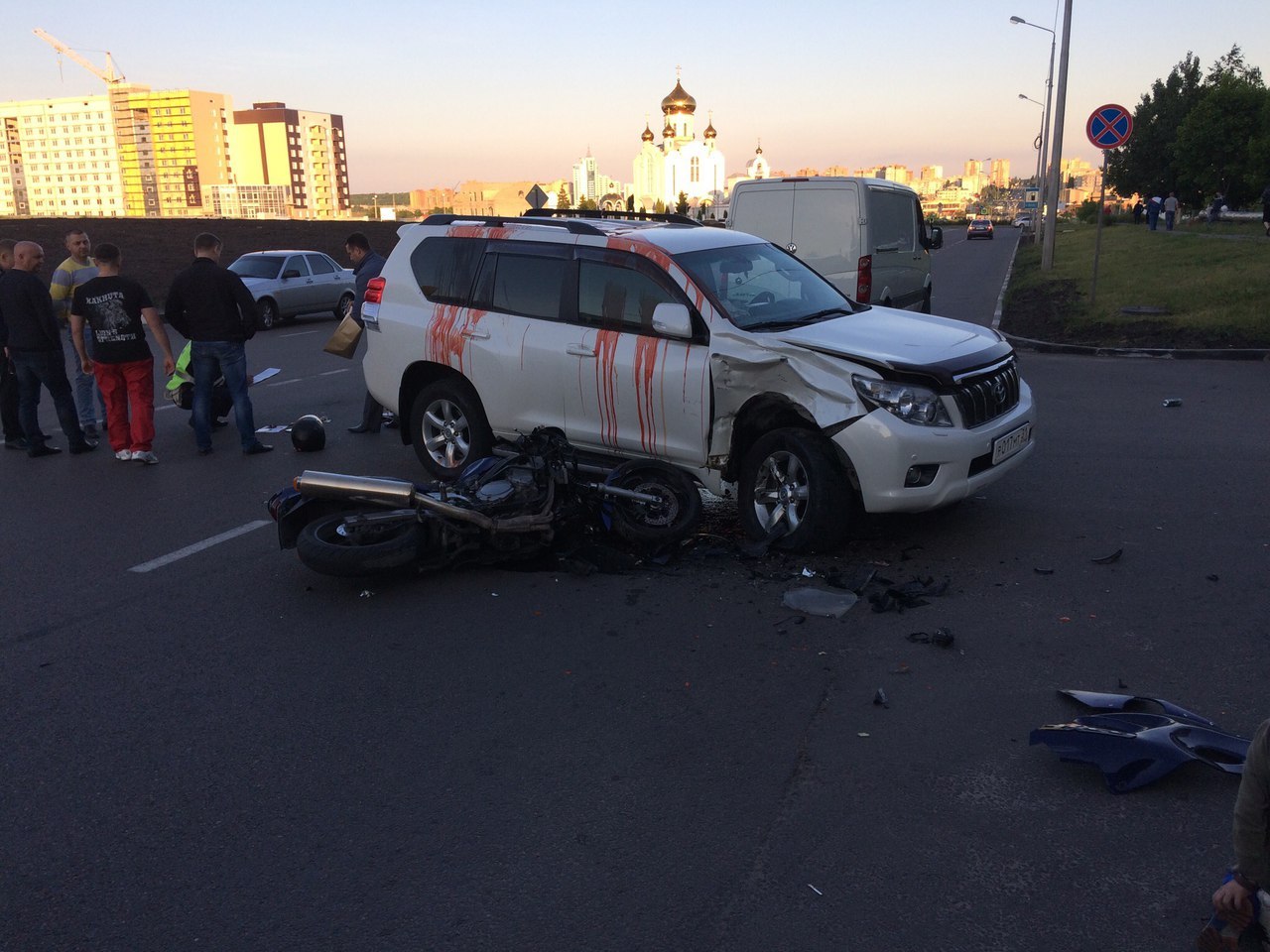 В Старом Осколе в ДТП погиб мотоциклист .. | Пикабу