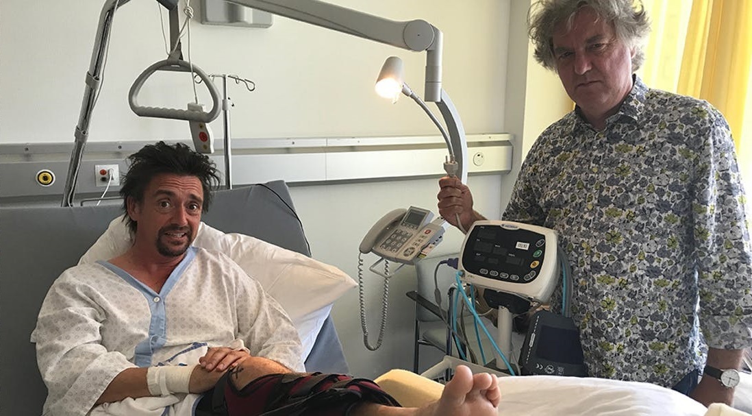 The Grand Tour with a broken leg - The grand tour, Richard Hammond, Crash, Broken leg, Text