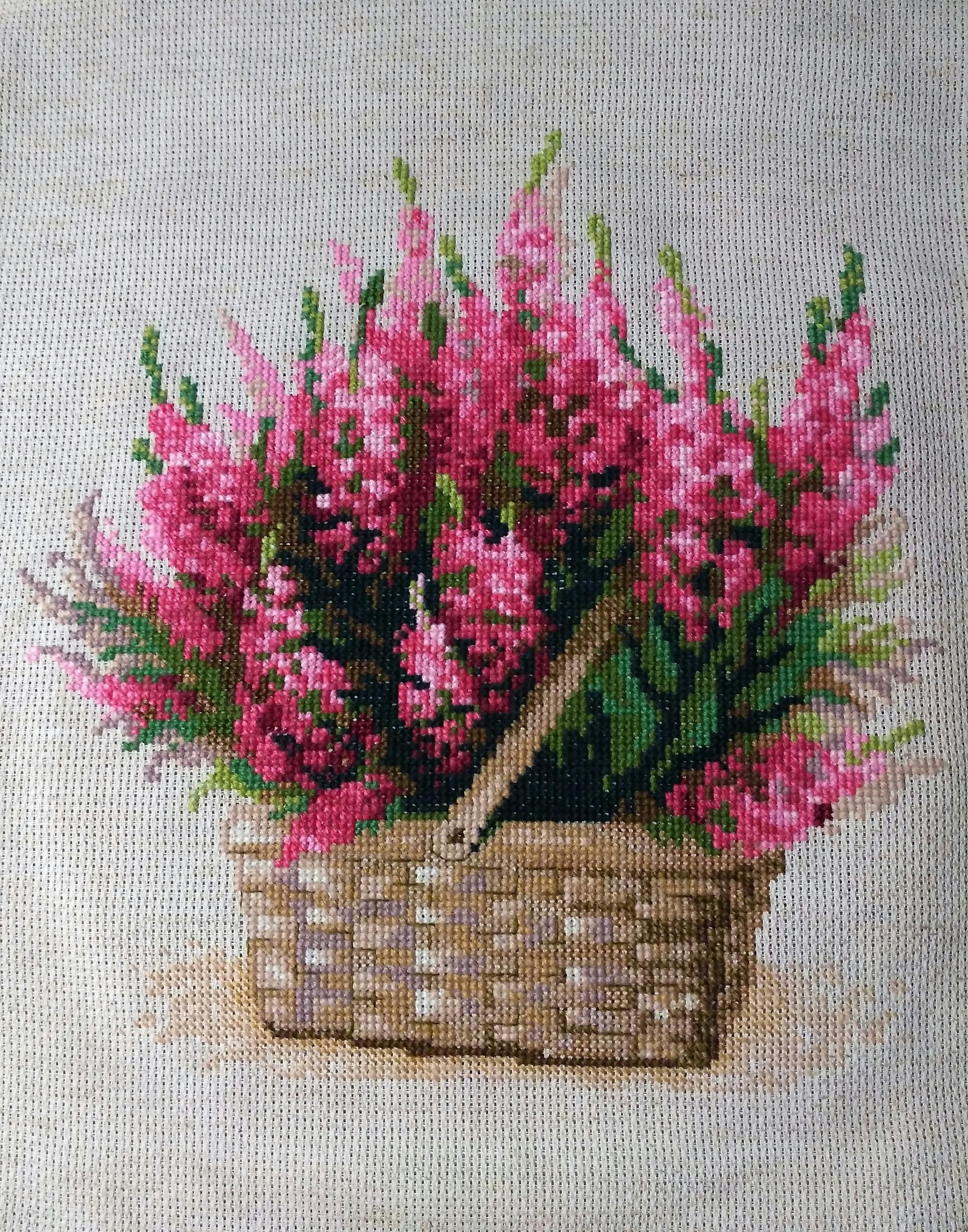 my favorite heather - My, Cross-stitch, Handmade, Embroidery, Wool