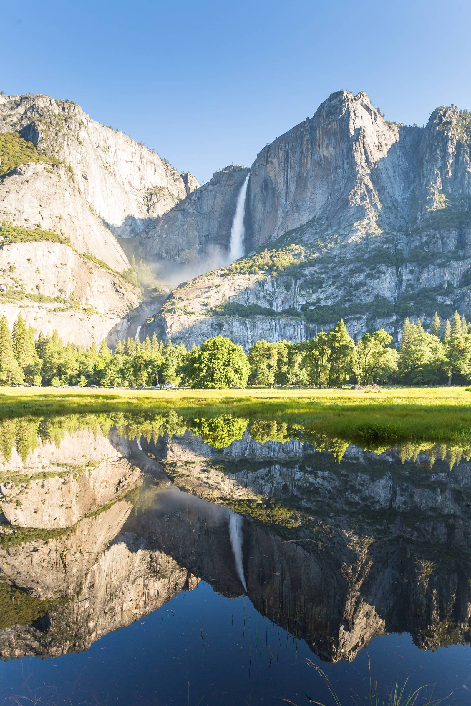 Yosemite - Waterfall, Yosemite Park, National park, Water, The rocks, Longpost