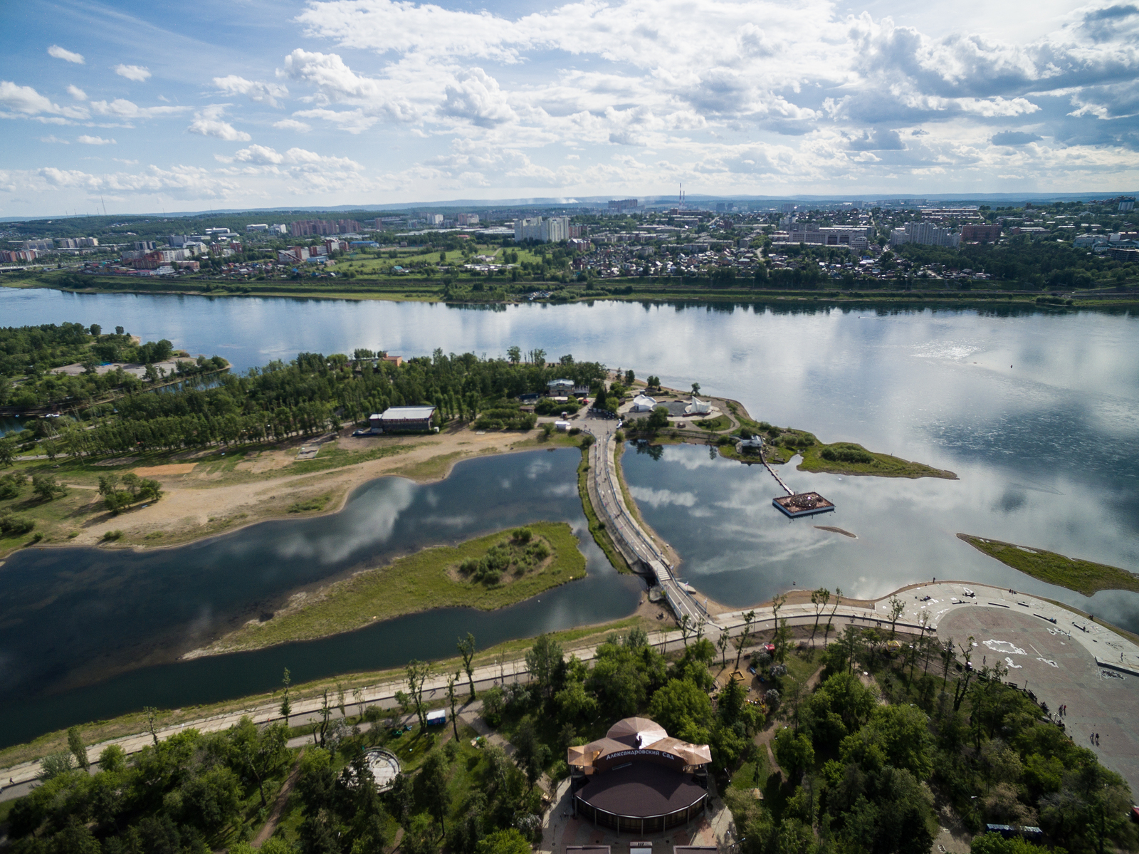 Irkutsk from the air - My, Quadcopter, Flight, Irkutsk, DJI Phantom, Longpost