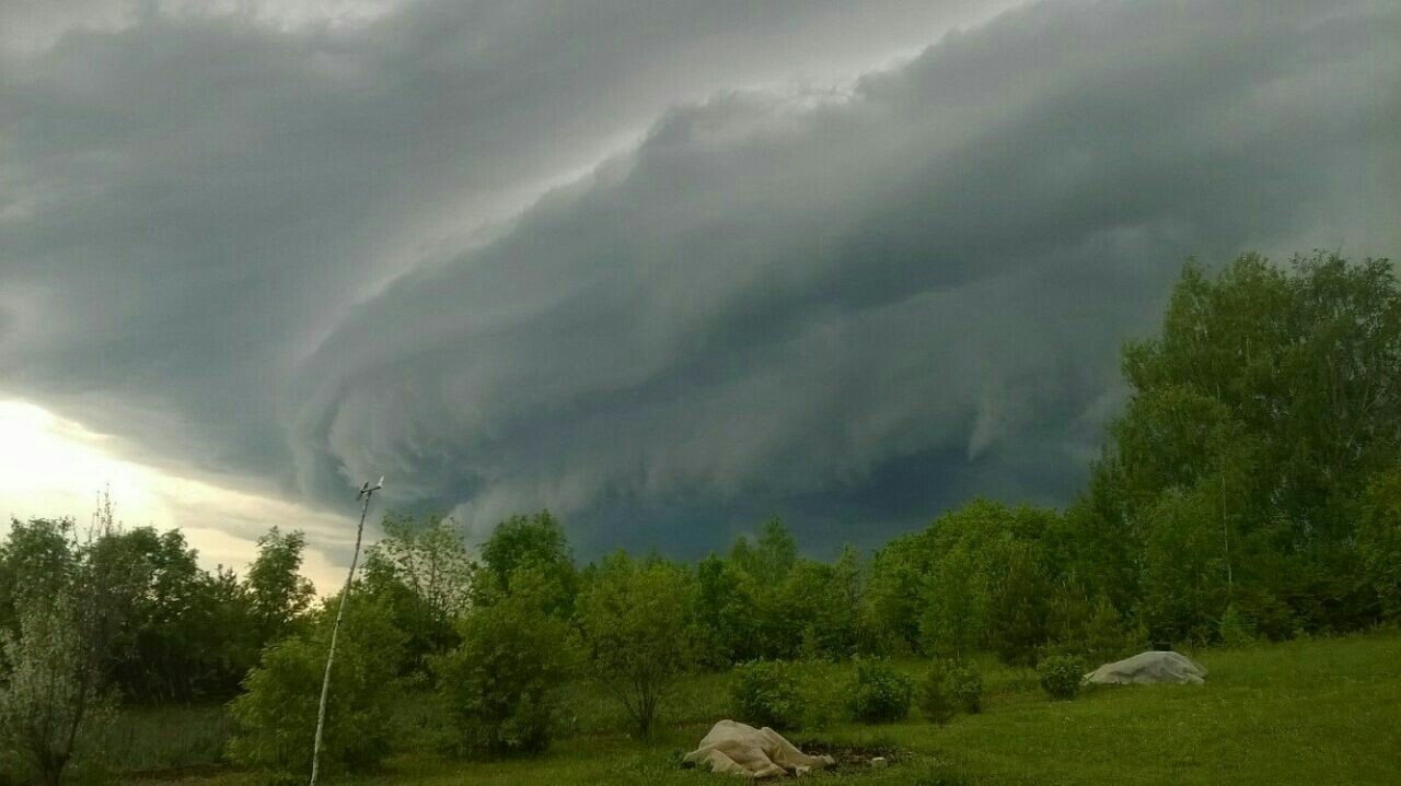 Massive squall gate in the city of Ocher, Perm region (June 12, 2017). - Russia, Nature, Perm Territory, Longpost