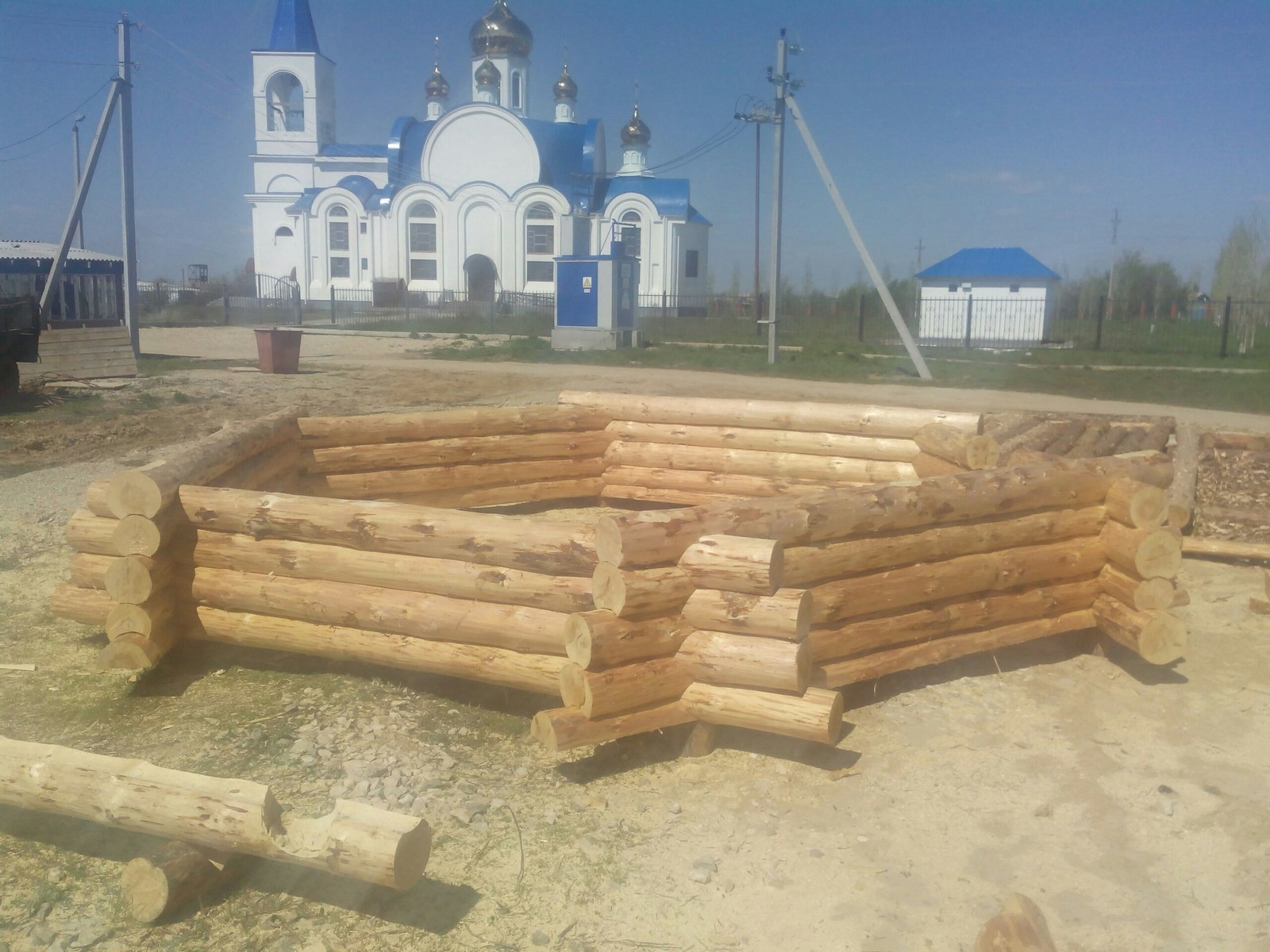 Часовня в с. Корнеевке Саратовской области на месте явления чудотворной иконы Божьей матери Испанская - Моё, Часовня, Работа, Церковь, Длиннопост