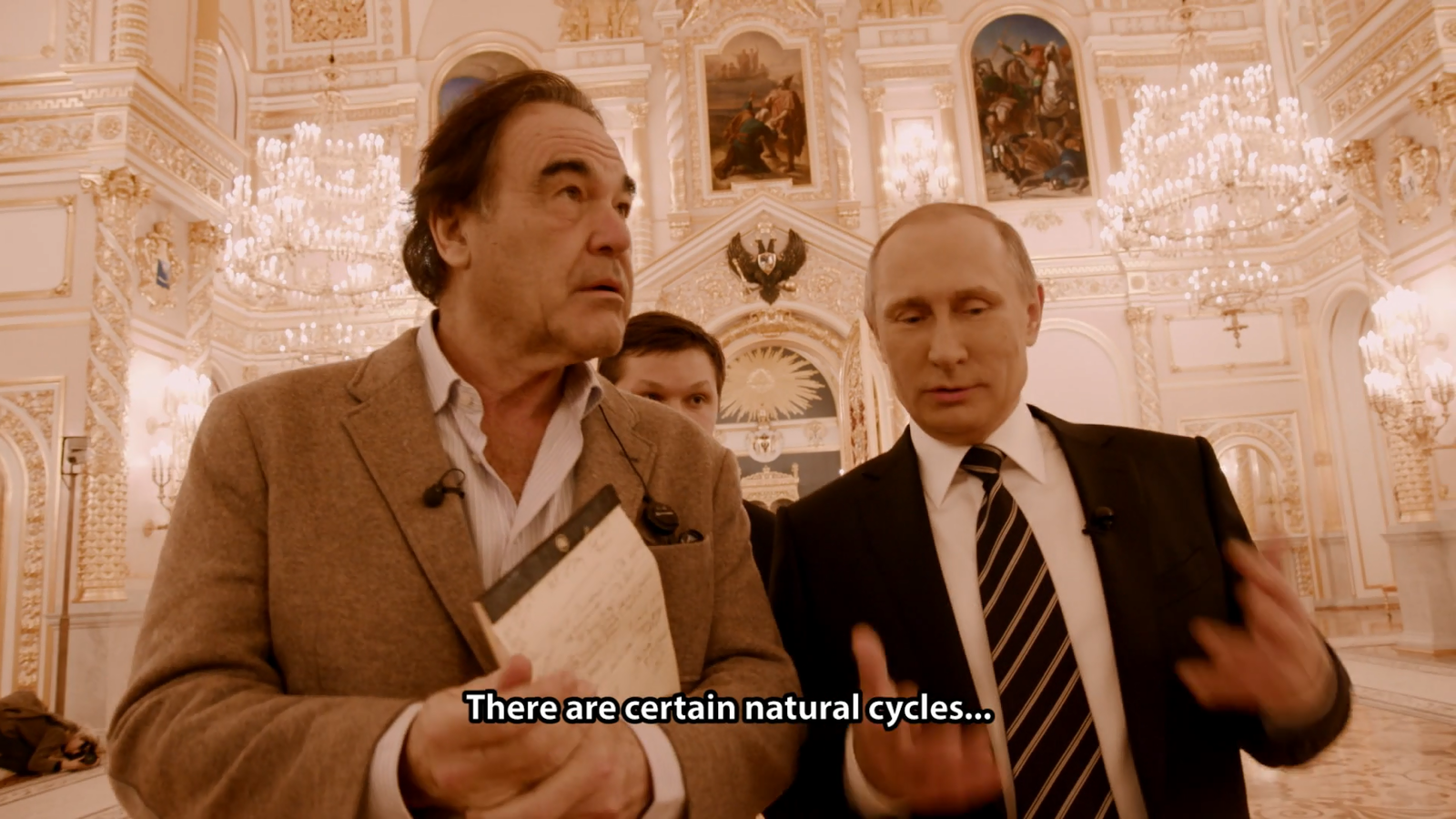 Four professionals in the photo - Oliver Stone, Interview, Vladimir Putin, Politics