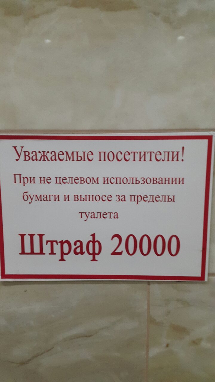 I wonder if they search? - Kazakhstan, Robbery, Misuse, Toilet paper