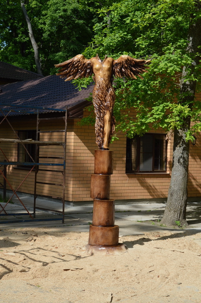 monster land - My, Alexander Ivchenko, Chainsaw, Chainsaw sculpture, Monster, Voronezh, Longpost, Video