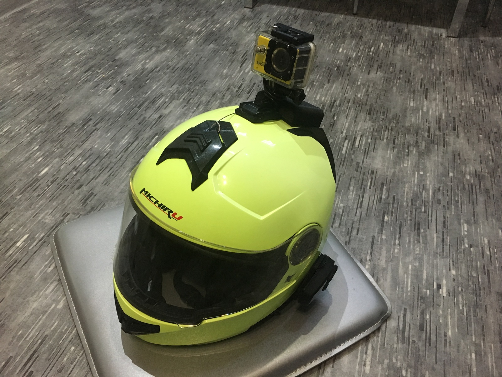 PowerBank for action camera on a motorcycle helmet - My, Powerbank, Action camera, Motorcycle helmet, Longpost