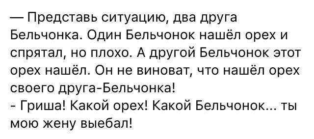 Виноват ли бельчонок? - Бельчонок, Жена, Измена, Орехи, Мат, Полицейский с Рублёвки