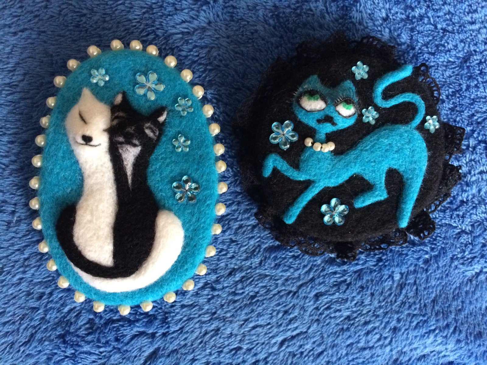 Brooches for young ladies - My, Brooch, Dry felting, Handmade, Order, Handmade, My, Longpost, 