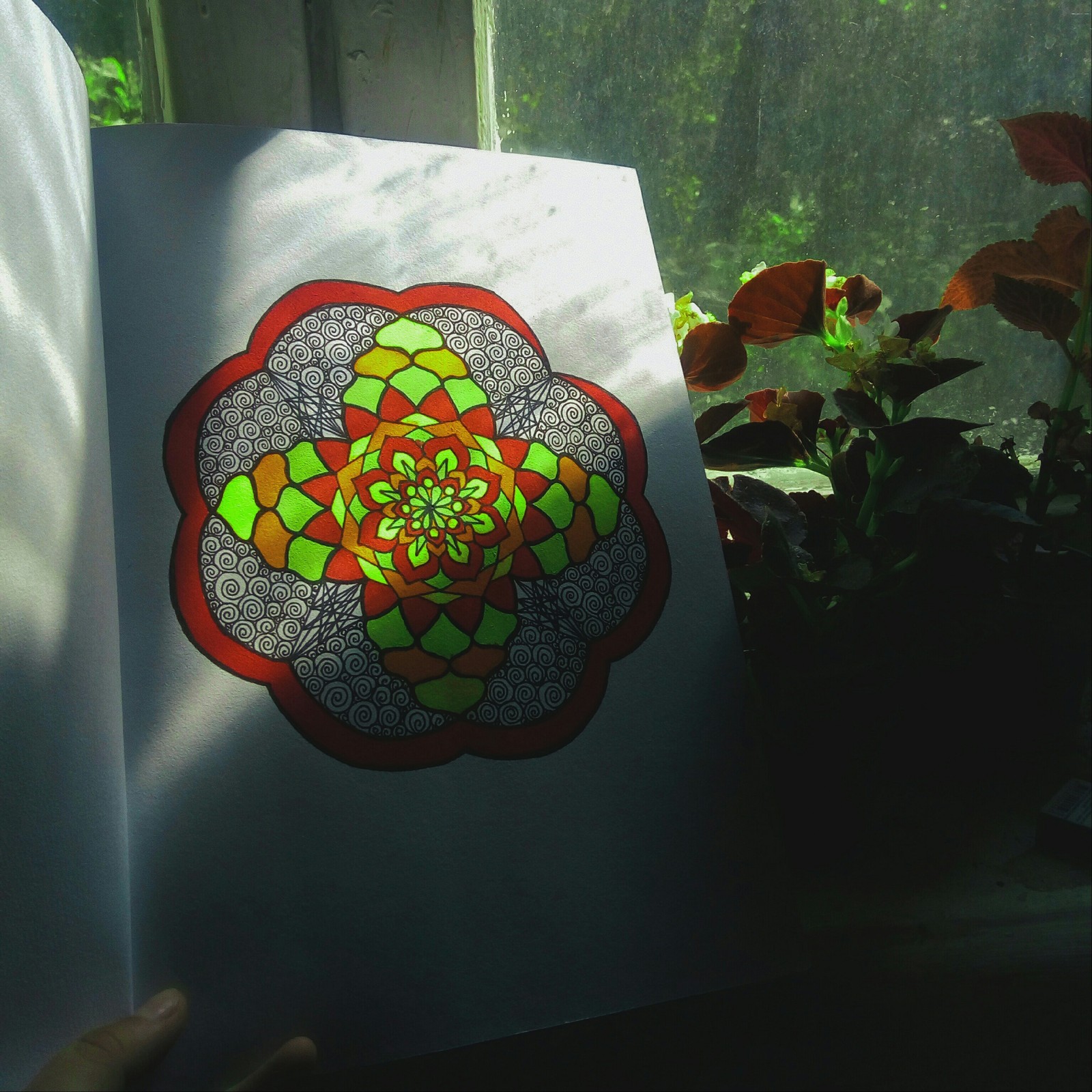 When you can't do academic drawing... - My, My, Mandala, Drawing, Longpost