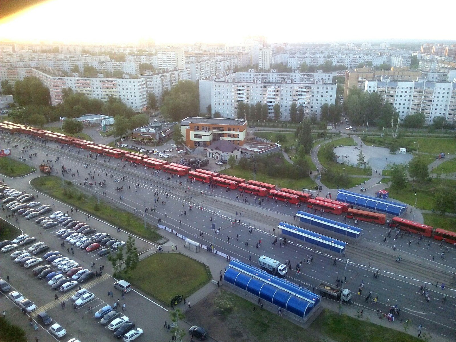 Казанский автобусопоезд | Пикабу