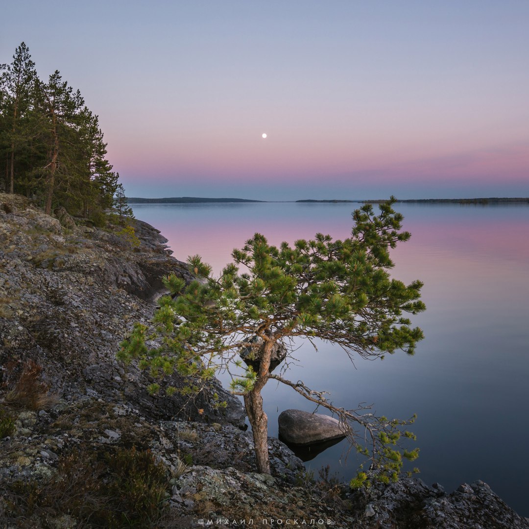 Beautiful evening in Karelia - My, The photo, Landscape, Карелия, Sunset, Video, Longpost