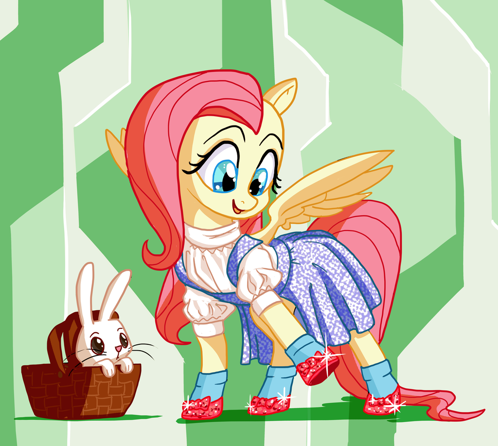 There's No Place Like Ponyville by DocWario - My Little Pony, PonyArt, Fluttershy, Angel Bunny