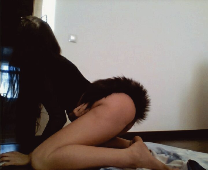 Bored?) - NSFW, My, Tail, Musya, Anal sex, Strawberry, Erotic, Booty