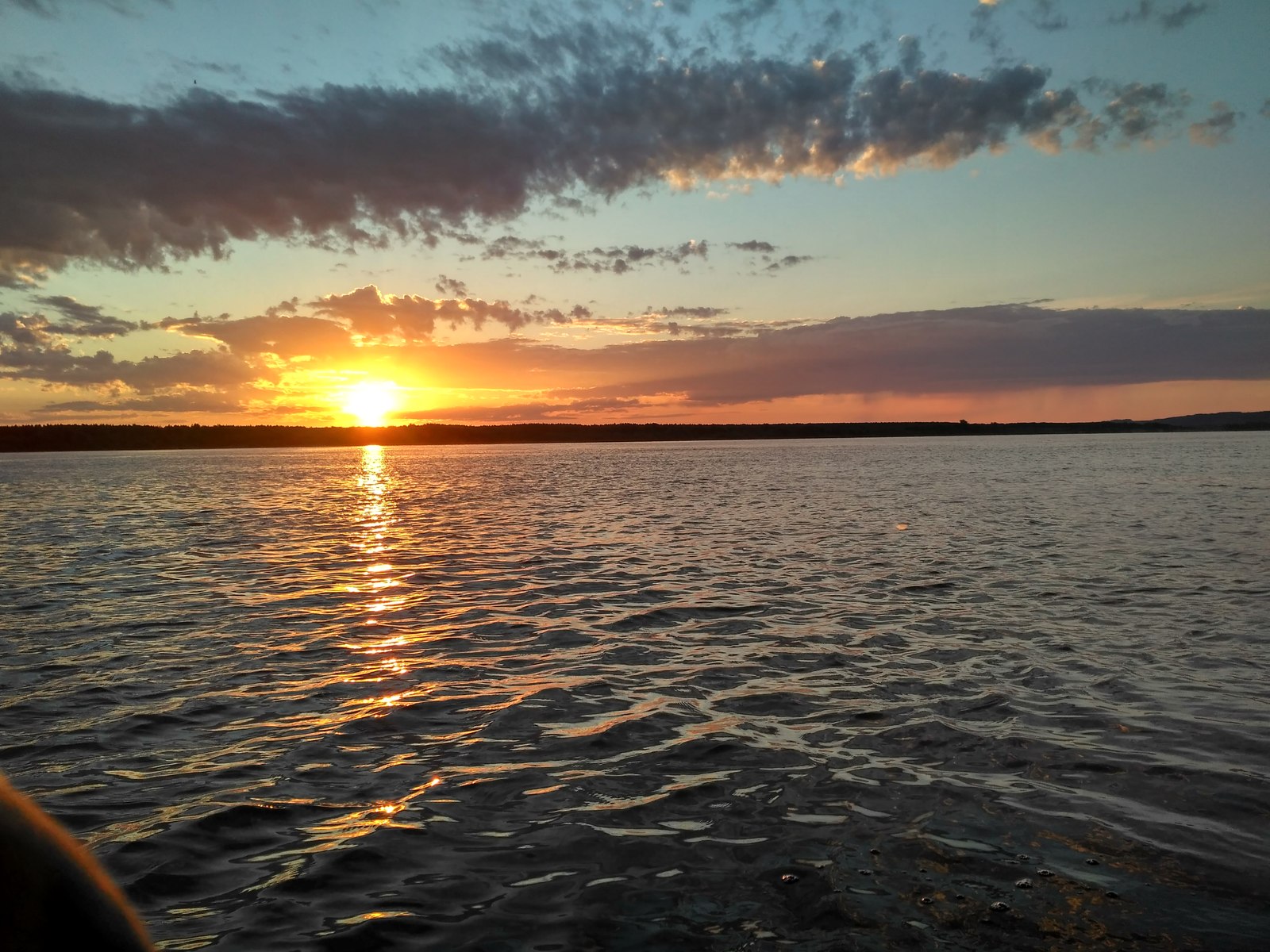 Dawn of the Volga Chechenino - My, dawn, Volga, Volga river