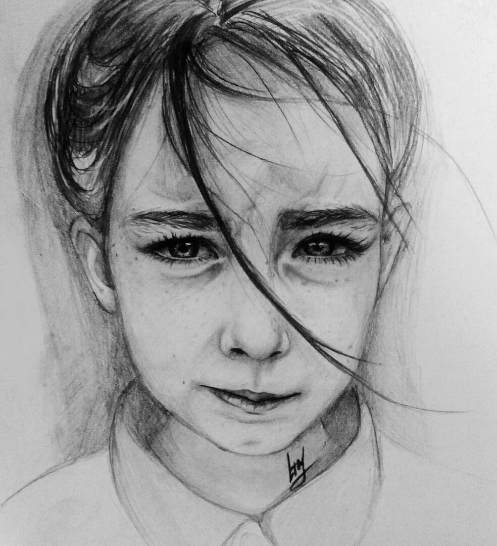 Portrait - Drawing, Portrait, Pencil drawing