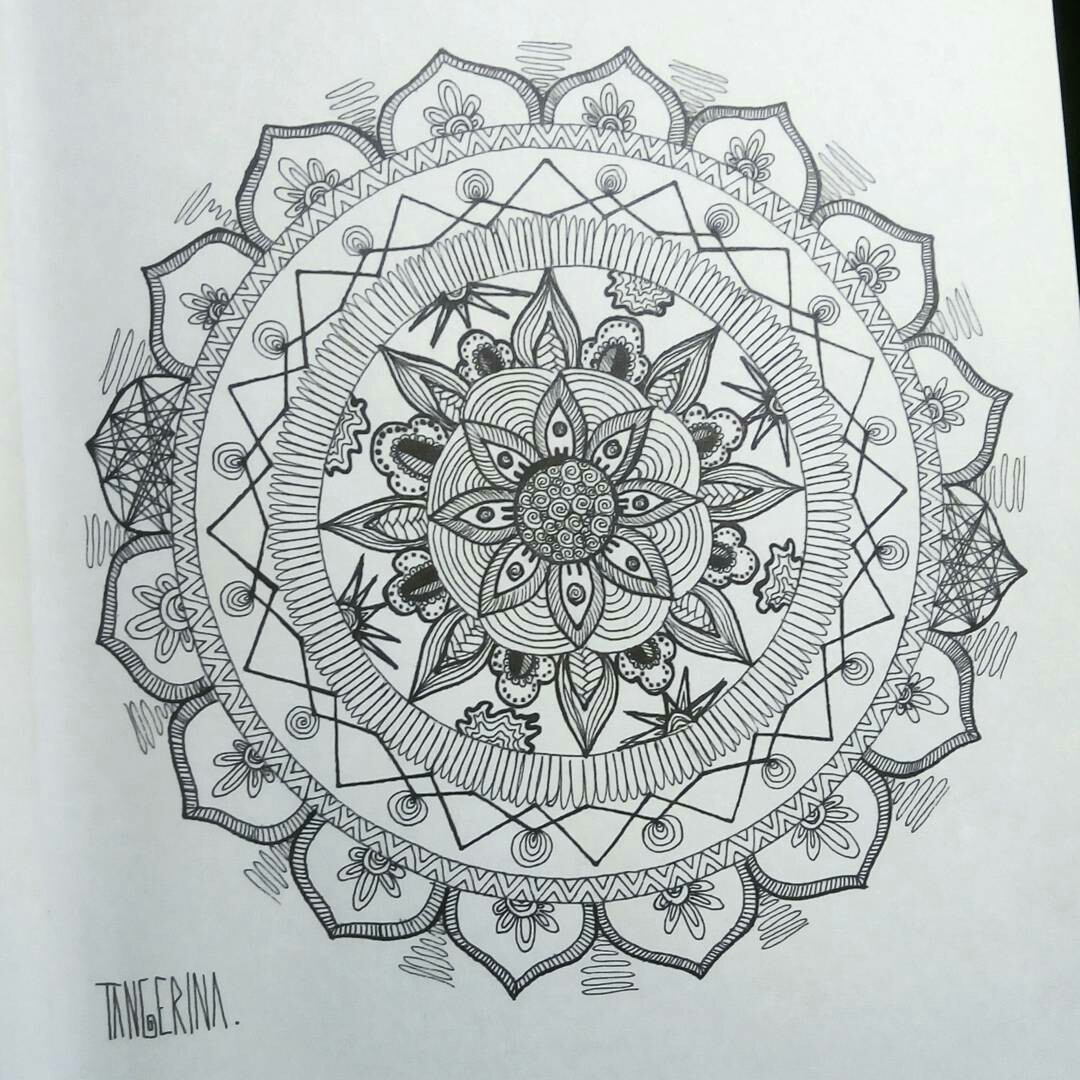 many lines - My, My, Mandala, Drawing, Graphics, Psychedelic, Longpost