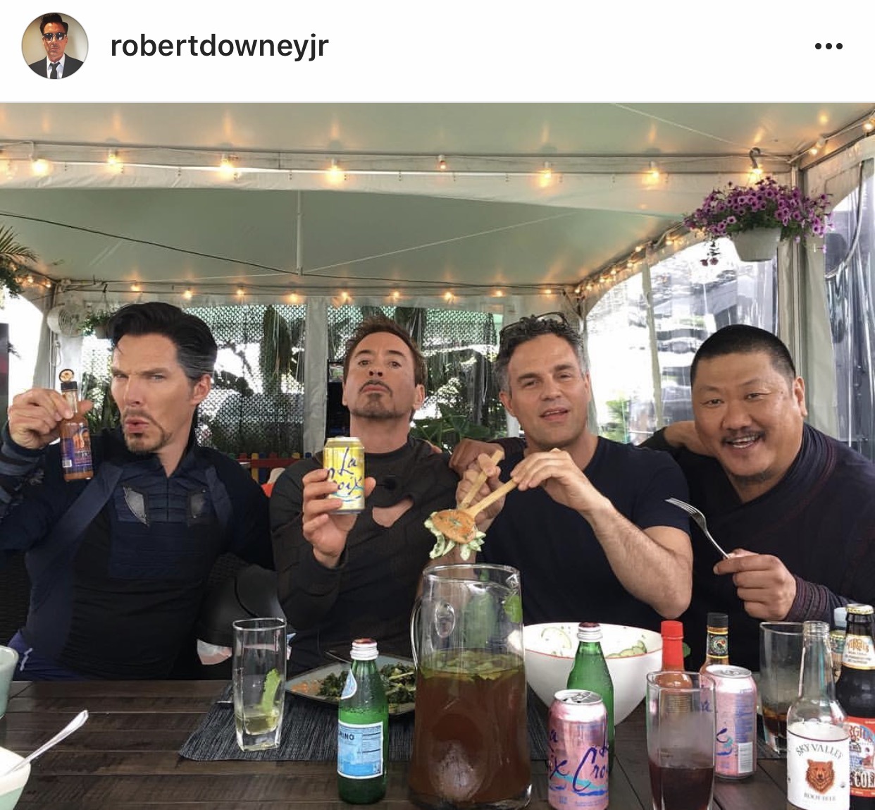 Robert Downey Jr Instagram post - Robert Downey the Younger, Instagram, Marvel, Benedict Cumberbatch, Mark Ruffalo, Robert Downey Jr.