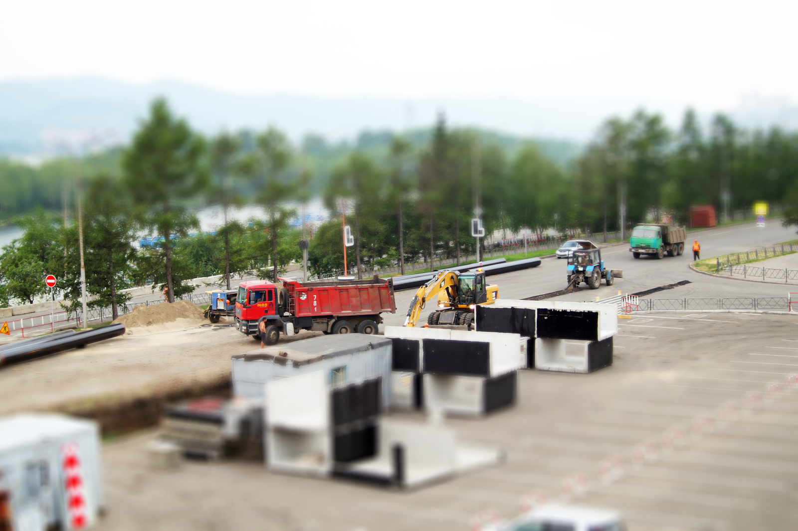 tilt-shift photo - My, Tilt shift, Krasnoyarsk, The street, Longpost