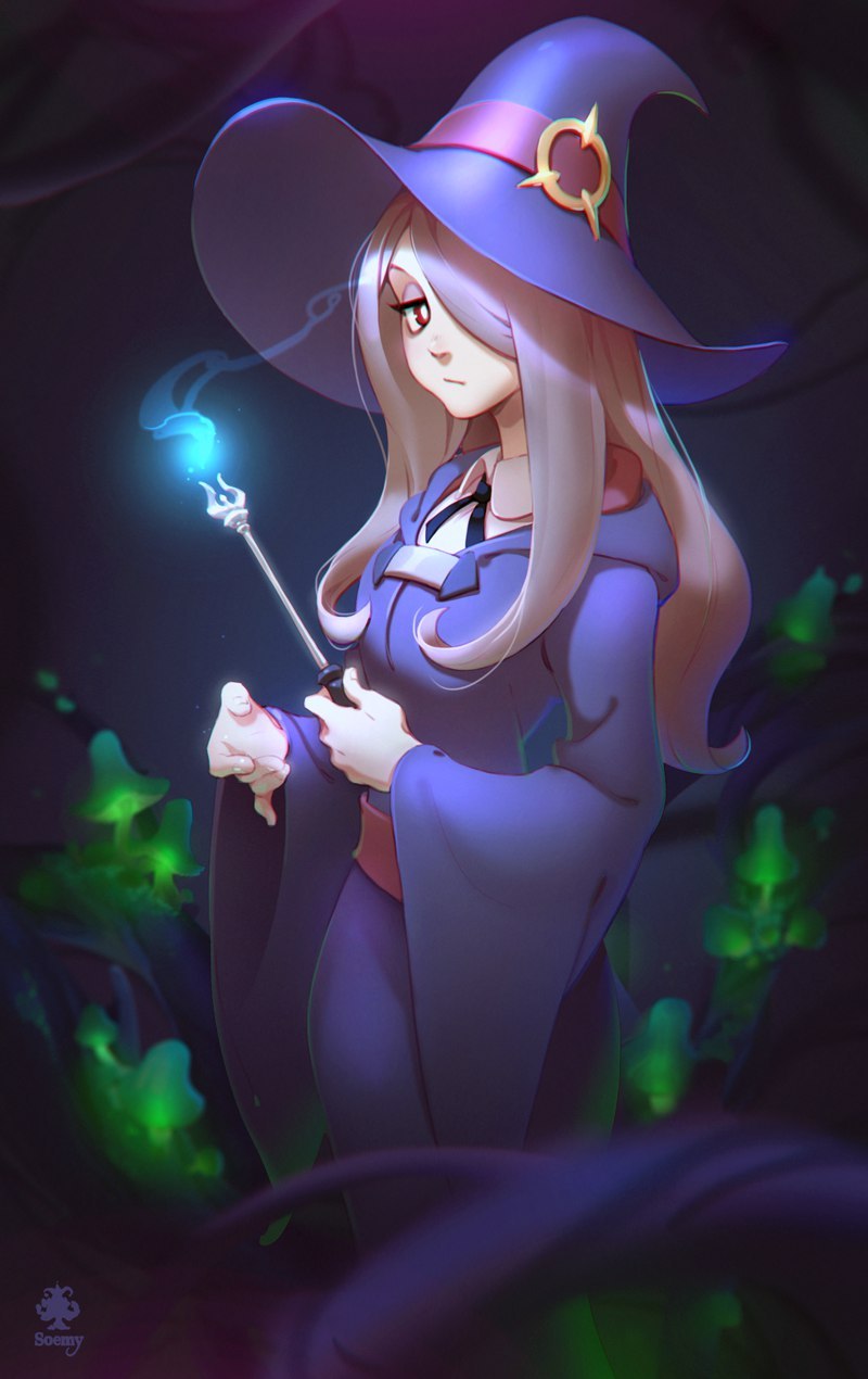 Sucy Manbavaran - Anime Art, Аниме, Little Witch Academia, Sucy Manbavaran, Soemy