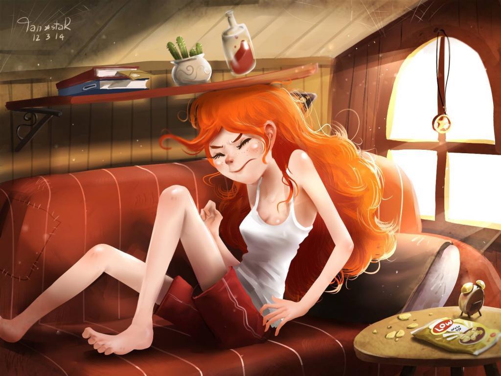 Red Anna by Tan-star Artist - Art, Behance, , Redheads, , Longpost