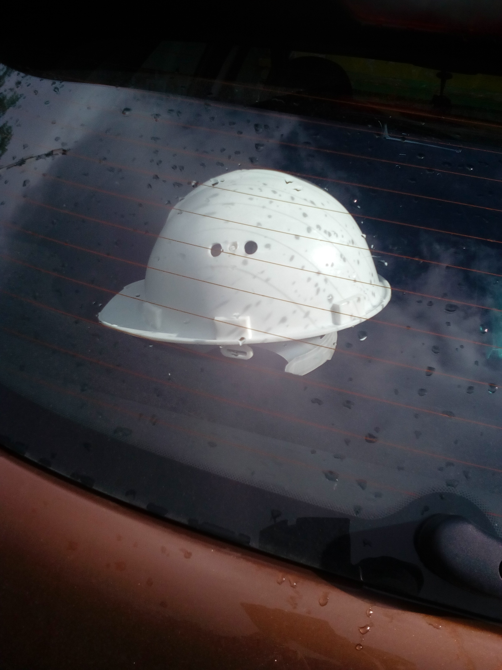 Do not leave helmets alone in the car, they are sad there - My, Pareidolia, 