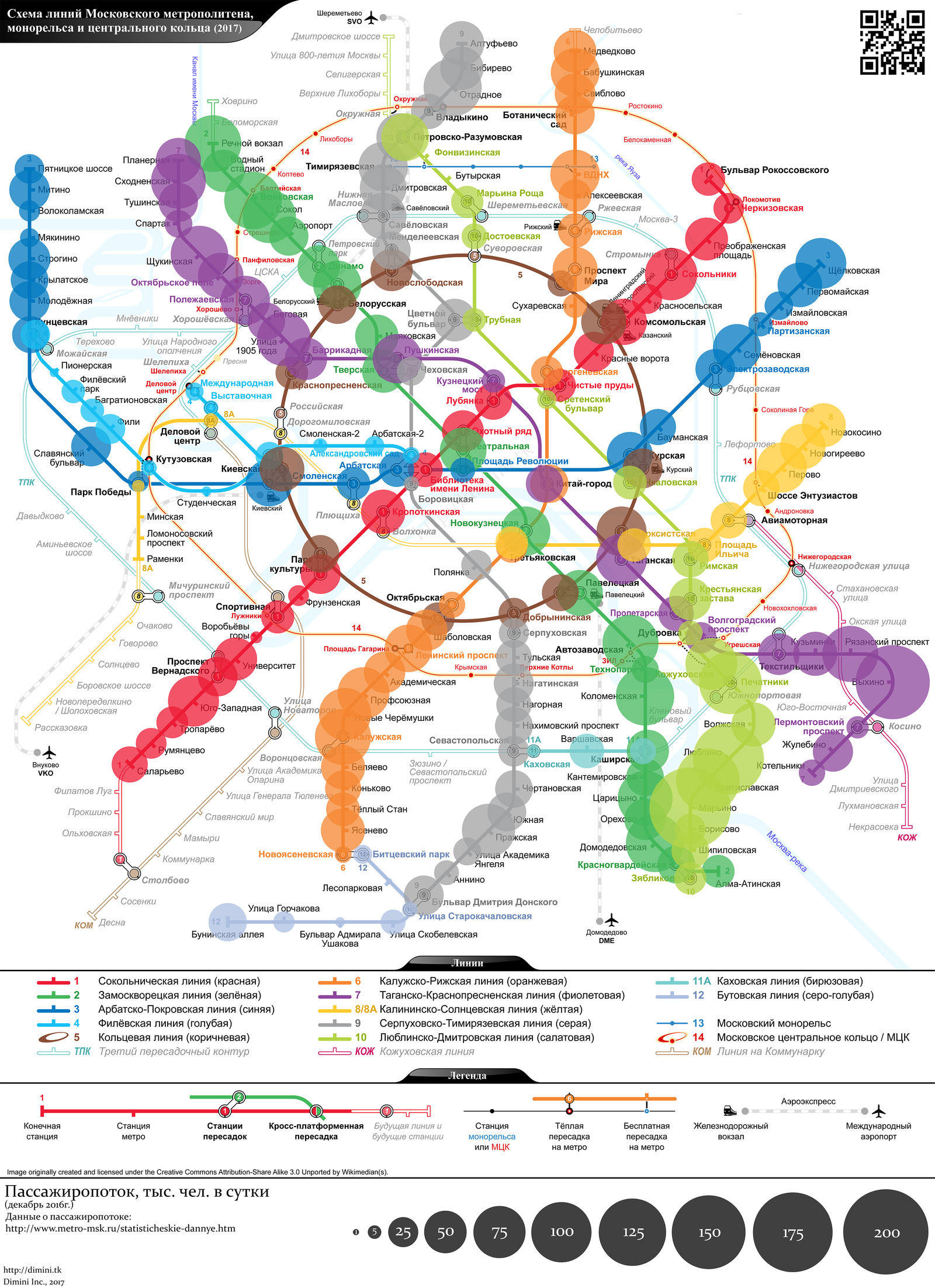 Карта загруженности метро