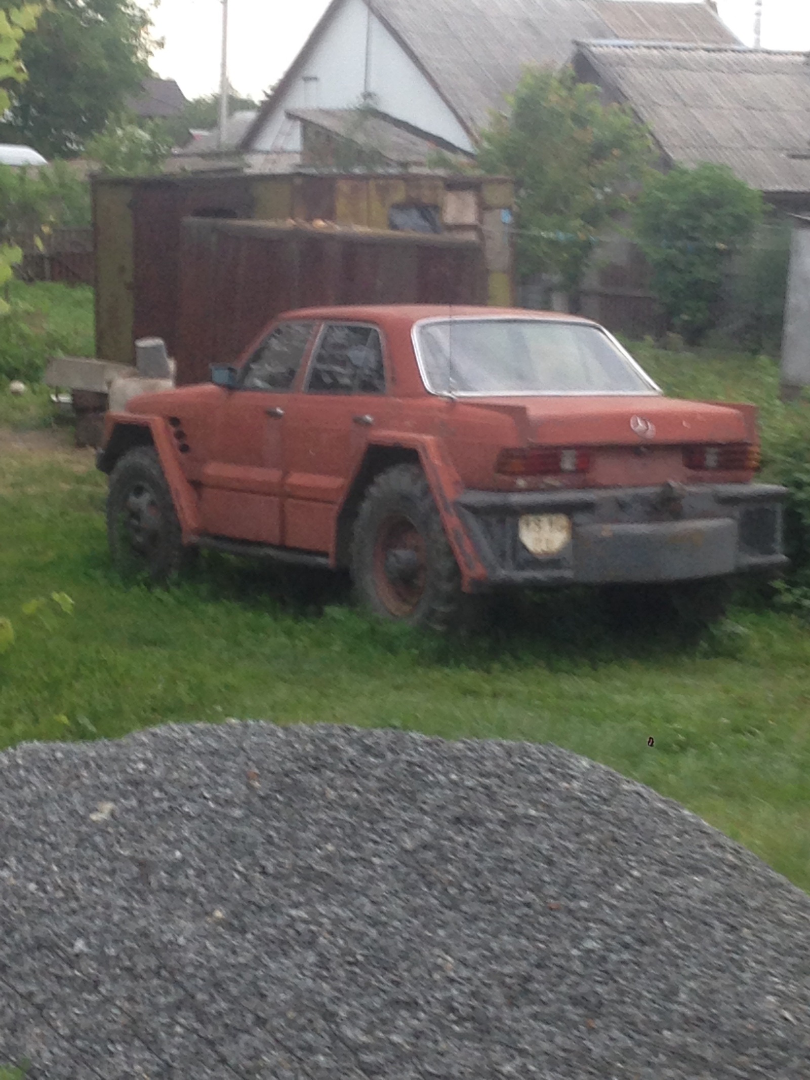 And in the field you can and the club is not ashamed. - My, Auto, Mercedes, Tractor