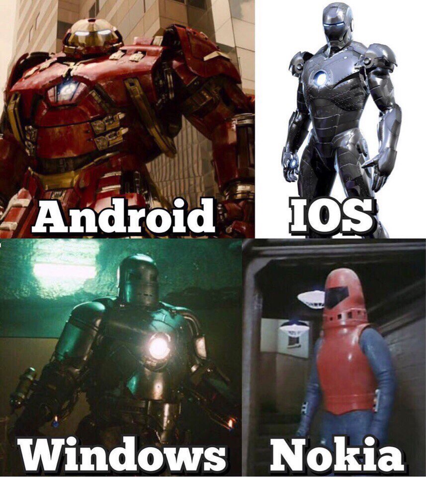 Iron... - iron Man, Windows, Android, Android vs IOS, Nokia, 