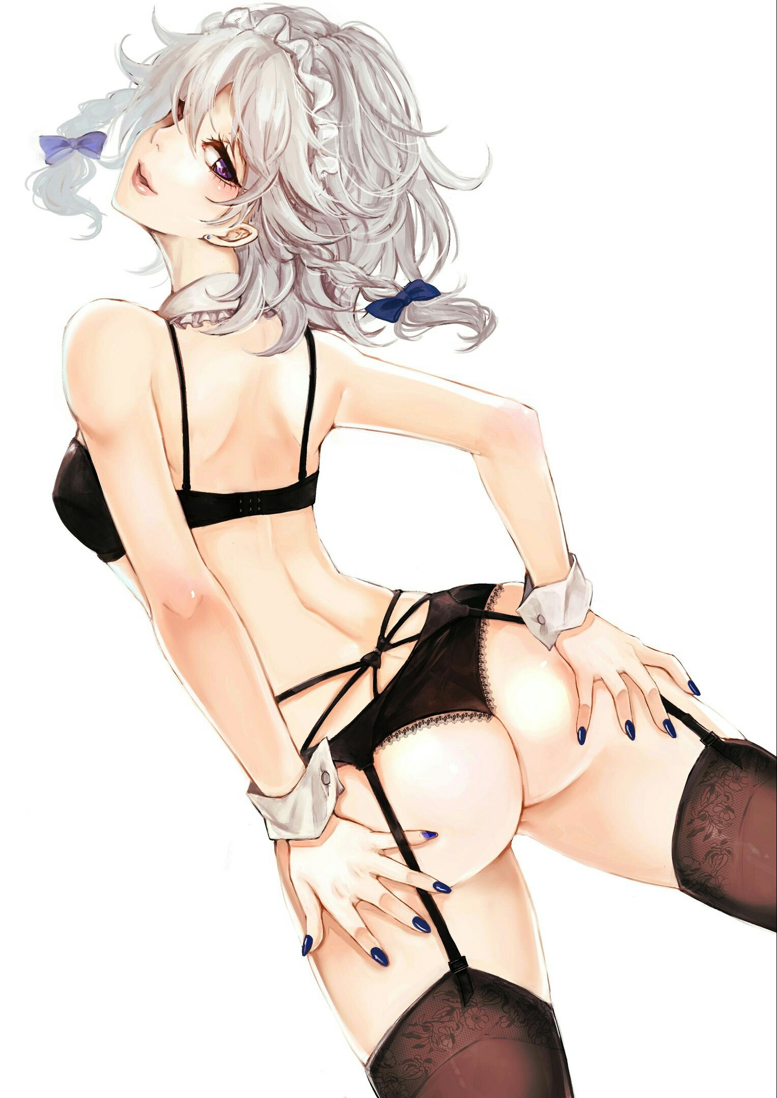 Anime Art - NSFW, Anime art, Art, 16+, Touhou, Izayoi Sakuya, Anime