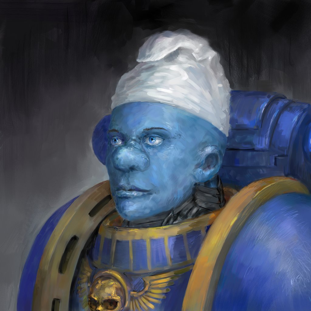 The smurfs - Warhammer 40k, Wh humor, Ultramarines, The smurfs, Wh Art, Space Marine