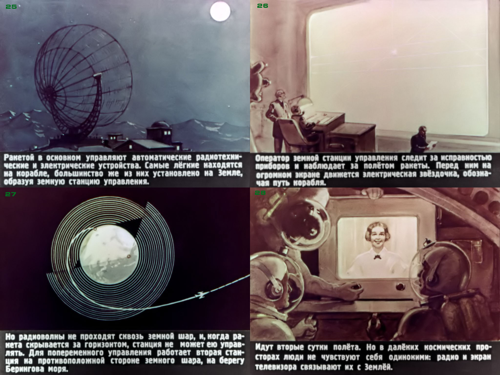 Soviet filmstrip Moon. - Space, the USSR, moon, Film-strip, Longpost, Filmstrips