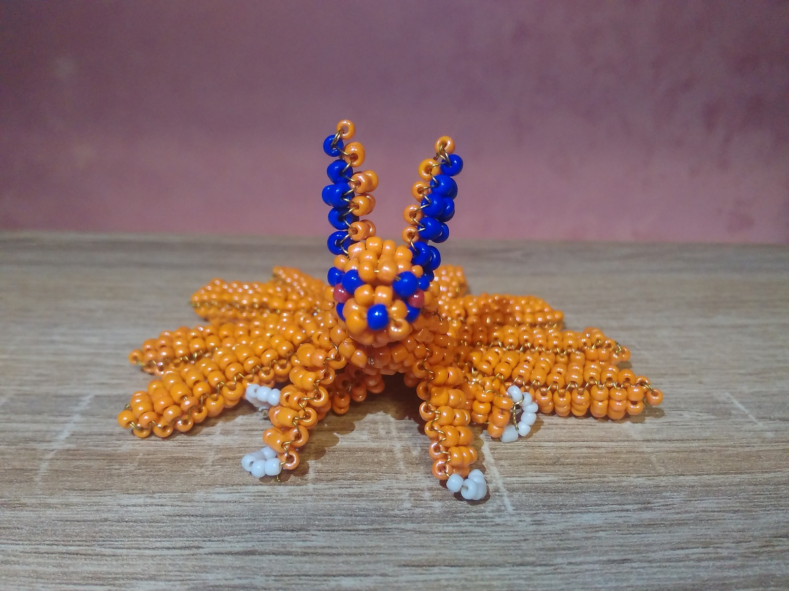 Nine-tailed beaded fox - My, , Naruto