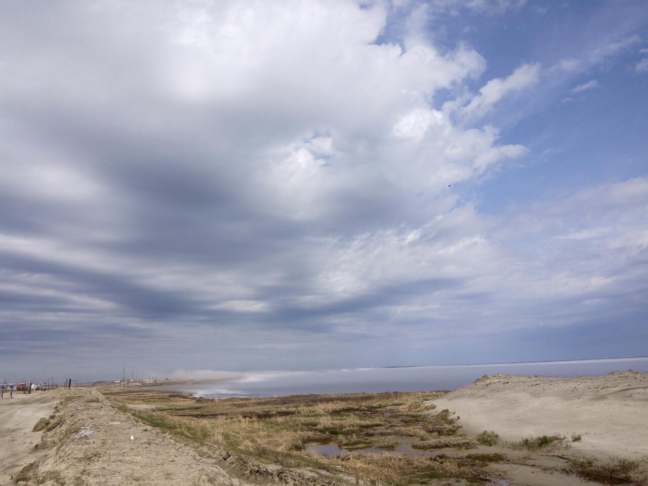 Spring in the North - My, North, Glacier, Gulf of Ob, Nature, beauty of nature, Sky, The sun, Longpost