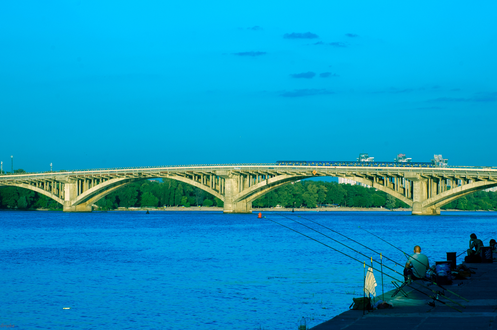 Quiet corner - My, Fishing, Kiev, Dnieper, Nikon D70, I want criticism