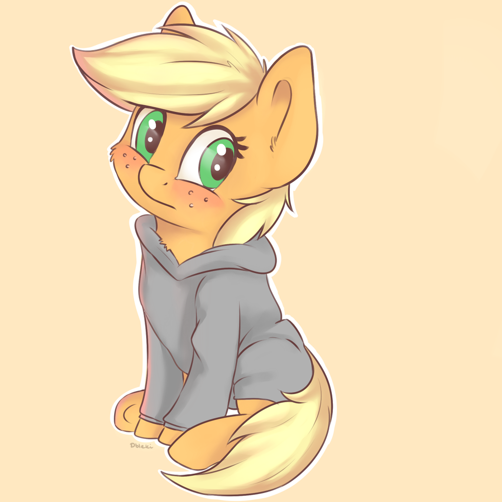 Isn't she cute? - My little pony, Applejack, Dbleki