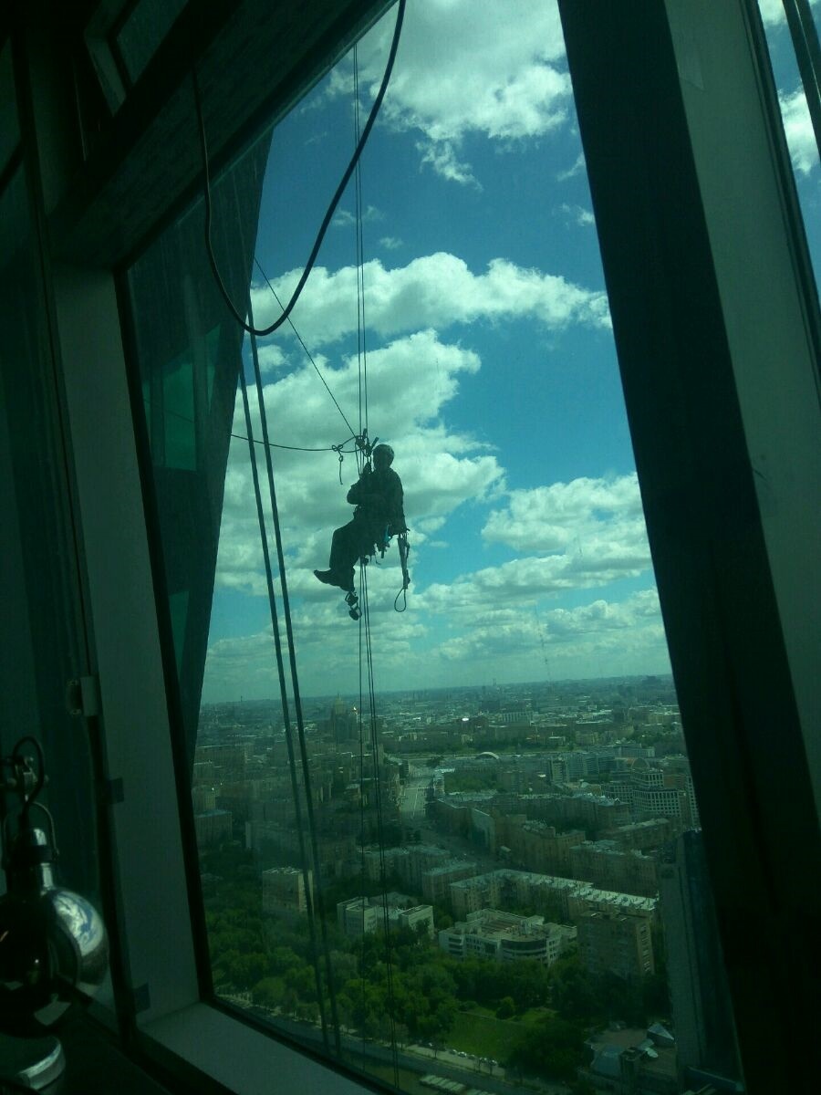 And we wash the windows - My, High-risers, View from the window, Работа мечты, Longpost