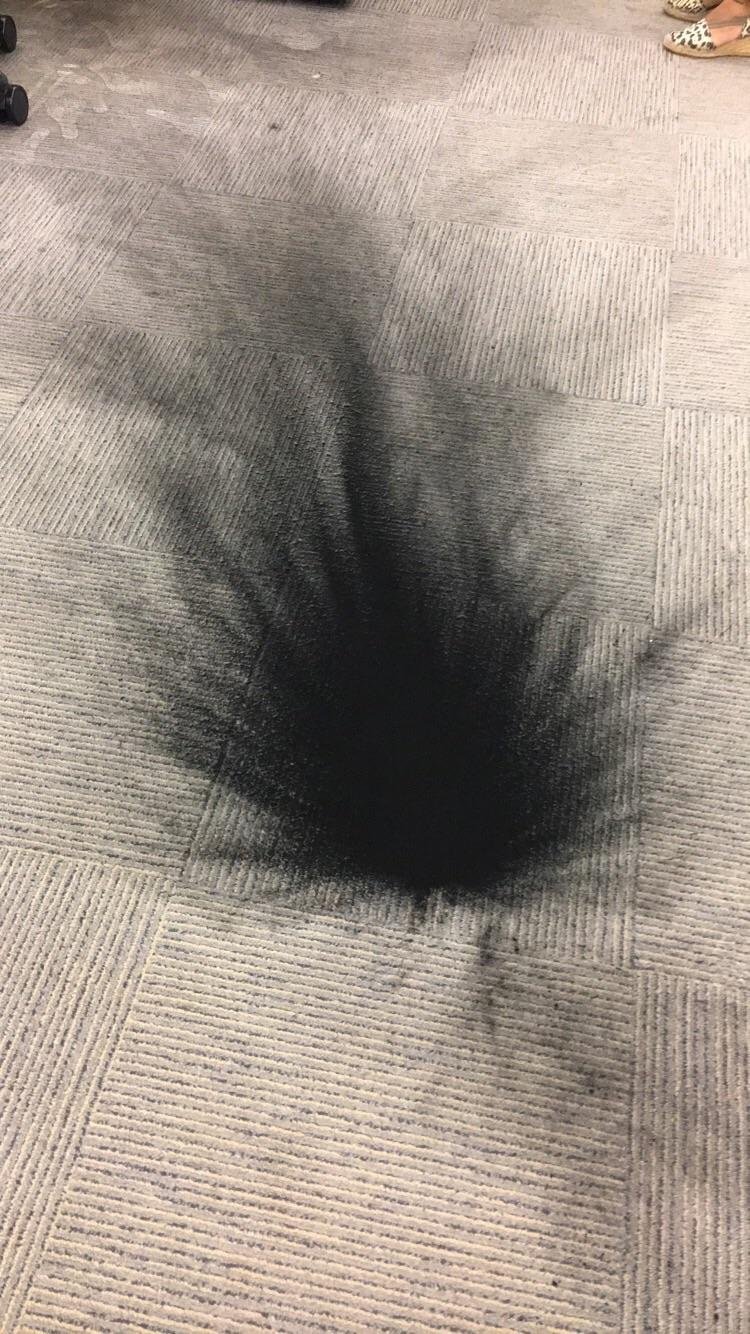 Carpet toner looks like a hole in the abyss - Toner, Carpet, It seemed