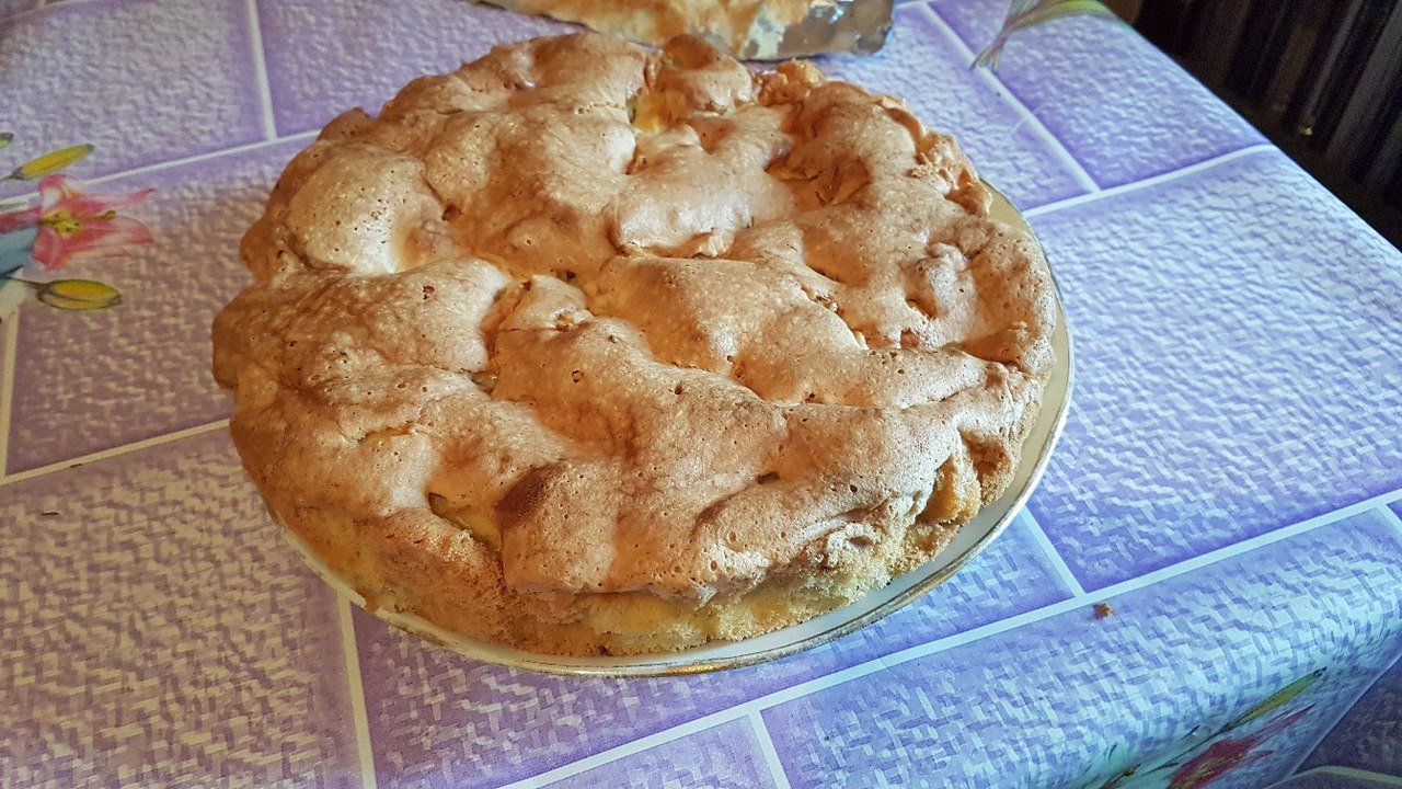 Pie with bananas and apples. - My, Pie, Yummy, Dessert, Longpost