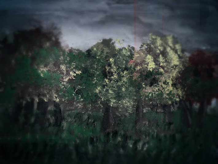 Trees - My, Tree, Gouache, Watercolor, Photoshop, , , Nature, Longpost