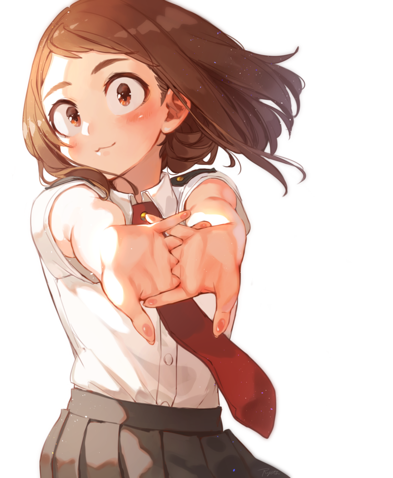 Uraraka Ochako - Anime Art, Аниме, Boku no Hero Academia, Uraraka Ochako, Hakura kusa